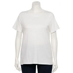 Plus Size Sonoma Goods For Life® Everyday Crewneck Tee Apricot Harvest