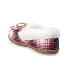 Women's Sonoma Goods For Life® Plaid Felt Moccasins Dark Pink Ivory Plaid -Sonoma Goods For Life Shop unnamed file 3272