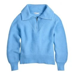 Women's Sonoma Goods For Life® Cozy Quarter-Zip Sweater Dusty Green -Sonoma Goods For Life Shop unnamed file 3280