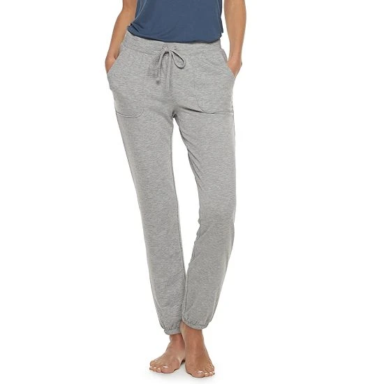 Women's Sonoma Goods For Life® Essential Banded-Bottom Pajama Pants Black 9 Women's Sonoma Goods For Life® Essential Banded-Bottom Pajama Pants Black - Image 7