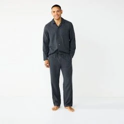 Men's Sonoma Goods For Life® 2-Piece Flannel Pajama Set Black Windowpane -Sonoma Goods For Life Shop unnamed file 3336