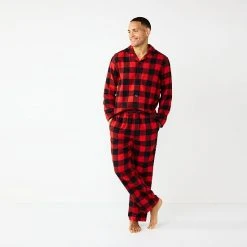 Men's Sonoma Goods For Life® 2-Piece Flannel Pajama Set Black Windowpane -Sonoma Goods For Life Shop unnamed file 3337
