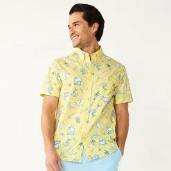 Men's Sonoma Goods For Life® Short Sleeve Perfect Length Button-Down Shirt Olive Waves 28 Men's Sonoma Goods For Life® Short Sleeve Perfect Length Button-Down Shirt Olive Waves -Sonoma Goods For Life Shop unnamed file 3489