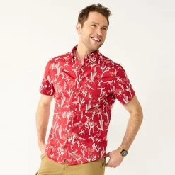 Men's Sonoma Goods For Life® Short Sleeve Perfect Length Button-Down Shirt Olive Waves 34 Men's Sonoma Goods For Life® Short Sleeve Perfect Length Button-Down Shirt Olive Waves -Sonoma Goods For Life Shop unnamed file 3495