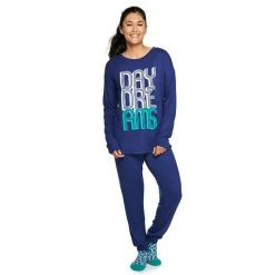 Petite Sonoma Goods For Life® 3-pc. Pajama Top, Pajama Pants & Socks Set Navy Day Dreams -Sonoma Goods For Life Shop unnamed file 3538