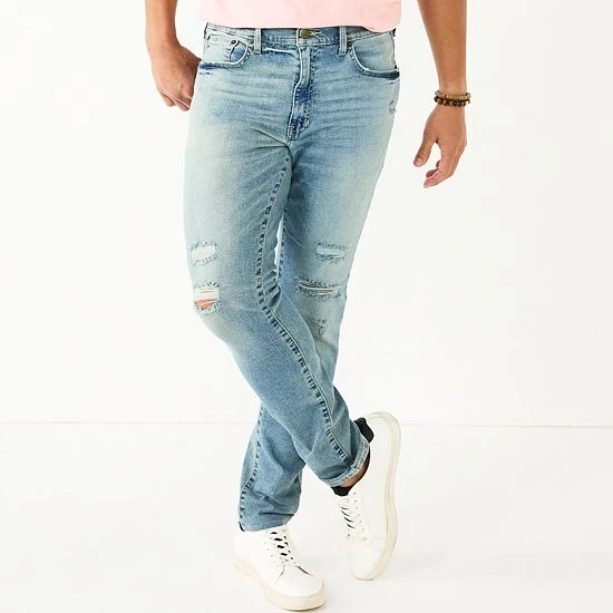 Men's Sonoma Goods For Life® Skinny-Fit Jeans Dark Wash 8 Men's Sonoma Goods For Life® Skinny-Fit Jeans Dark Wash - Image 6