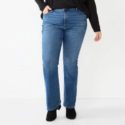 Plus Size Sonoma Goods For Life® Premium High-Waisted Flare Jeans Light Wash -Sonoma Goods For Life Shop unnamed file 3575