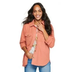 Women's Sonoma Goods For Life® Oversized Shirt Jacket Green Plaid