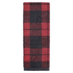 Sonoma Goods For Life® Buffalo Check Ultimate Bath Towel Red And Black