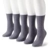 Women's Sonoma Goods For Life® 5-Pack Roll Top Crew Socks Gray Marl