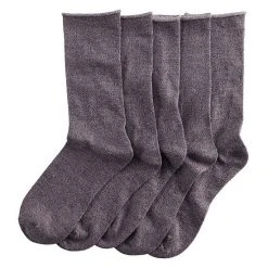 Women's Sonoma Goods For Life® 5-Pack Roll Top Crew Socks Gray Marl 12 Women's Sonoma Goods For Life® 5-Pack Roll Top Crew Socks Gray Marl -Sonoma Goods For Life Shop unnamed file 3683