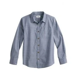 Boys 8-20 Sonoma Goods For Life® Button-Up Shirt In Regular & Husky Atlantic Hurricane