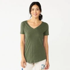 Women's Sonoma Goods For Life® Essential V-Neck Tee Patchwork Print -Sonoma Goods For Life Shop unnamed file 3796