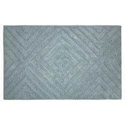Sonoma Goods For Life® Textured Diamond Bath Rug Light Gray
