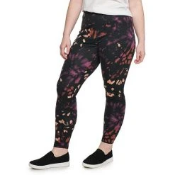 Plus Size Sonoma Goods For Life® Midrise Leggings Gray Geo Floral -Sonoma Goods For Life Shop unnamed file 395