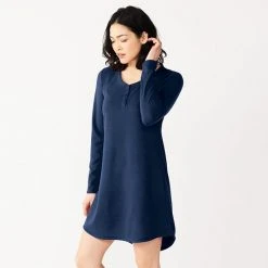 Women's Sonoma Goods For Life® Knit Henley Long Sleeve Sleepshirt Medium Charcoal 15 Women's Sonoma Goods For Life® Knit Henley Long Sleeve Sleepshirt Medium Charcoal -Sonoma Goods For Life Shop unnamed file 3951