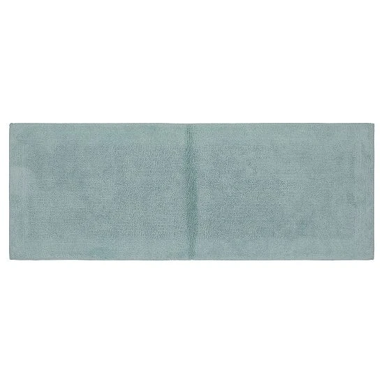 Sonoma Goods For Life® Cotton Reversible Solid Border Bath Rug Runner Aqua 16 Sonoma Goods For Life® Cotton Reversible Solid Border Bath Rug Runner Aqua - Image 14