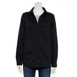 Women's Sonoma Goods For Life® Utility Shirt Jacket Pitch Black -Sonoma Goods For Life Shop unnamed file 4047