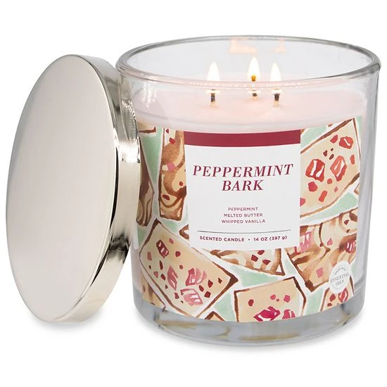 Sonoma Goods For Life® Peppermint Bark 14-oz. Candle Jar 5 Sonoma Goods For Life® Peppermint Bark 14-oz. Candle Jar - Image 3