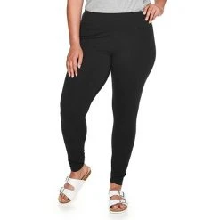 Plus Size Sonoma Goods For Life® Midrise Leggings Gray Geo Floral -Sonoma Goods For Life Shop unnamed file 406