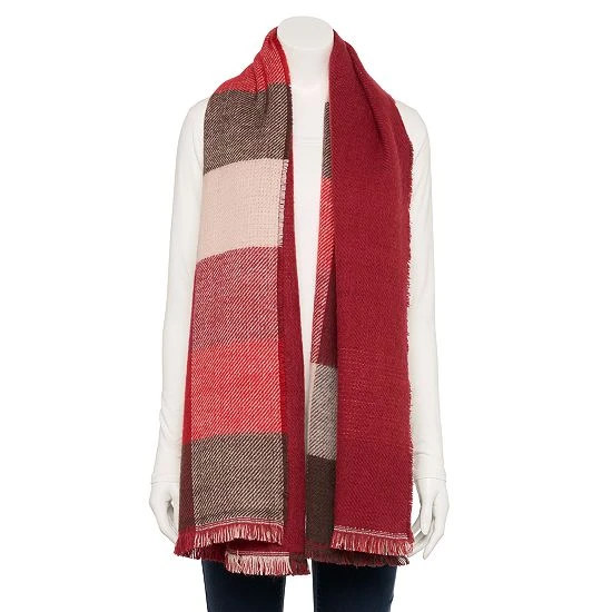 Women's Sonoma Goods For Life® Oblong Reversible Scarf Cream 8 Women's Sonoma Goods For Life® Oblong Reversible Scarf Cream - Image 6