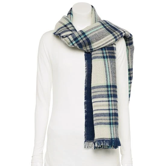 Women's Sonoma Goods For Life® Oblong Reversible Scarf Cream 10 Women's Sonoma Goods For Life® Oblong Reversible Scarf Cream - Image 8