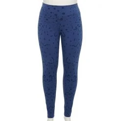 Plus Size Sonoma Goods For Life® Midrise Leggings Gray Geo Floral -Sonoma Goods For Life Shop unnamed file 412