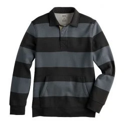 Men's Sonoma Goods For Life® Striped Fleece Rugby Pullover Green Blue Stripe -Sonoma Goods For Life Shop unnamed file 4165