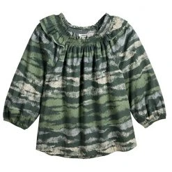 Women's Sonoma Goods For Life® Ruffle Shoulder Peasant Top Blue Vintage Floral -Sonoma Goods For Life Shop unnamed file 4236