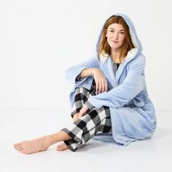 Women's Sonoma Goods For Life® Hooded Plush Long Robe Navy -Sonoma Goods For Life Shop unnamed file 4247