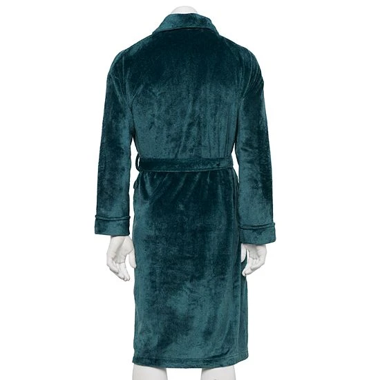 Men's Sonoma Goods For Life® Plush Robe Geniva Blue 4 Men's Sonoma Goods For Life® Plush Robe Geniva Blue - Image 2