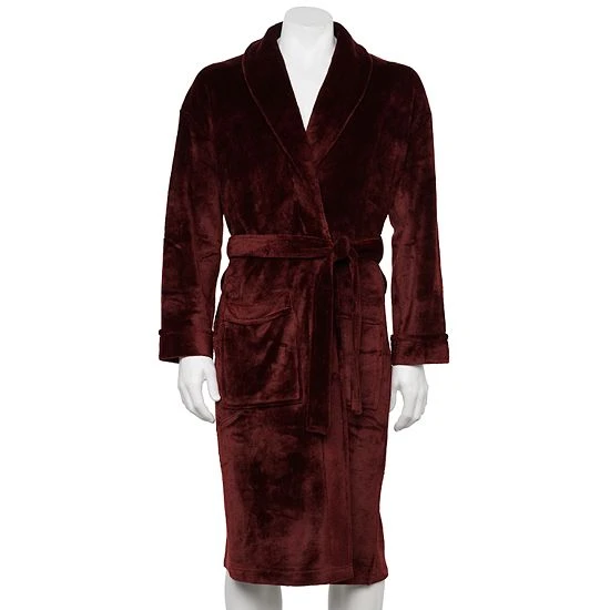 Men's Sonoma Goods For Life® Plush Robe Geniva Blue 6 Men's Sonoma Goods For Life® Plush Robe Geniva Blue - Image 4