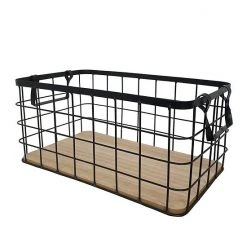 Sonoma Goods For Life Shop 12 Sonoma Goods For LifeĀ® Wire & Wood Storage Bin