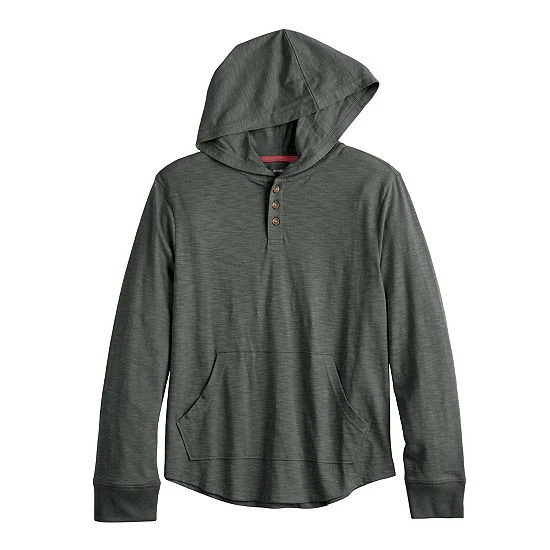 Boys 8-20 Sonoma Goods For Life® Supersoft Henley Hoodie In Regular & Husky Strawberry Parlor 3 Boys 8-20 Sonoma Goods For Life® Supersoft Henley Hoodie In Regular & Husky Strawberry Parlor