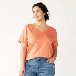 Plus Size Sonoma Goods For Life® Everyday V-Neck Tee Grey Dye Stripe -Sonoma Goods For Life Shop unnamed file 4366