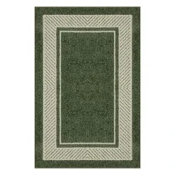 Sonoma Goods For Life® Estate Border Area & Washable Throw Rug Green
