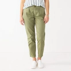 Women's Sonoma Goods For Life® High-Rise Utility Capris Olive