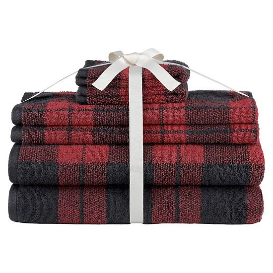 Sonoma Goods For Life® Buffalo Check Hygro Plaid Towel Set Gray And White 3 Sonoma Goods For Life® Buffalo Check Hygro Plaid Towel Set Gray And White