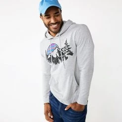 Men's Sonoma Goods For Life® Graphic Fleece Hoodie Heather Gray -Sonoma Goods For Life Shop unnamed file 4516