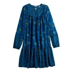 Women's Sonoma Goods For Life® Printed Long Sleeve Dress Cherry Red Floral -Sonoma Goods For Life Shop unnamed file 4558