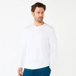 Men's Sonoma Goods For Life® Lush Luxe Crewneck Sleep Tee White -Sonoma Goods For Life Shop unnamed file 4567
