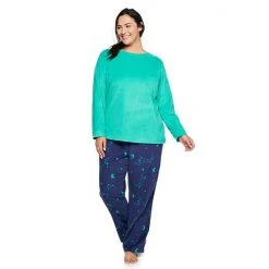Plus Size Sonoma Goods For Life® Microfleece Pajama Set Navy Celestial -Sonoma Goods For Life Shop unnamed file 4576