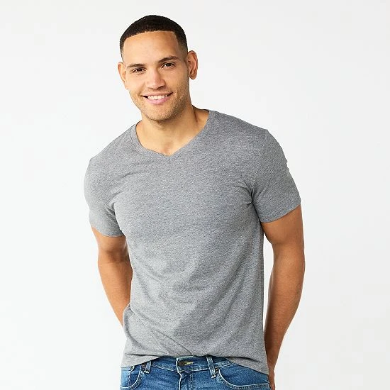 Men's Sonoma Goods For Life® V-Neck Tee Charcoal 7 Men's Sonoma Goods For Life® V-Neck Tee Charcoal - Image 5