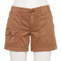 Women's Sonoma Goods For Life® Comfort Waist 5" Utility Shorts Brown -Sonoma Goods For Life Shop unnamed file 4704