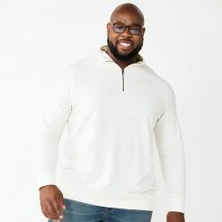Men's Sonoma Goods For Life® Double Knit Quarter Zip Chili -Sonoma Goods For Life Shop unnamed file 4731