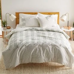 Sonoma Goods For Life® Hastings Sage And Gray Stripe Comforter Set With Shams