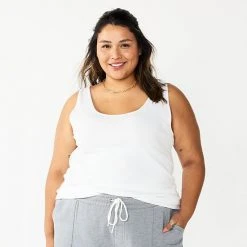 Plus Size Sonoma Goods For Life® Layering Tank Blue -Sonoma Goods For Life Shop unnamed file 4769