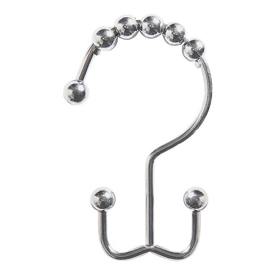 Sonoma Goods For Life® Double Roller Glide Shower Curtain Hooks Chrome 7 Sonoma Goods For Life® Double Roller Glide Shower Curtain Hooks Chrome - Image 5