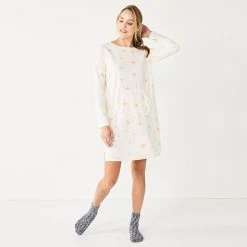 Women's Sonoma Goods For Life® 2-pc. Long Sleeve Crewneck Sleepshirt & Socks Set Ivory Starry 15 Women's Sonoma Goods For Life® 2-pc. Long Sleeve Crewneck Sleepshirt & Socks Set Ivory Starry -Sonoma Goods For Life Shop unnamed file 4872