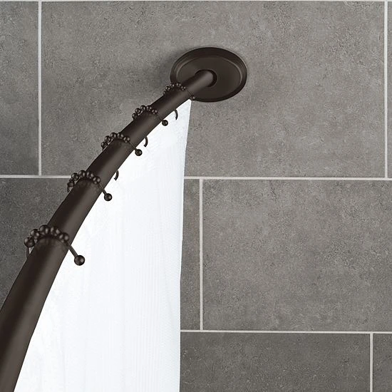 Sonoma Goods For Life® Aluminum Dual Curved Shower Rod Brushed Nickel 4 Sonoma Goods For Life® Aluminum Dual Curved Shower Rod Brushed Nickel - Image 2